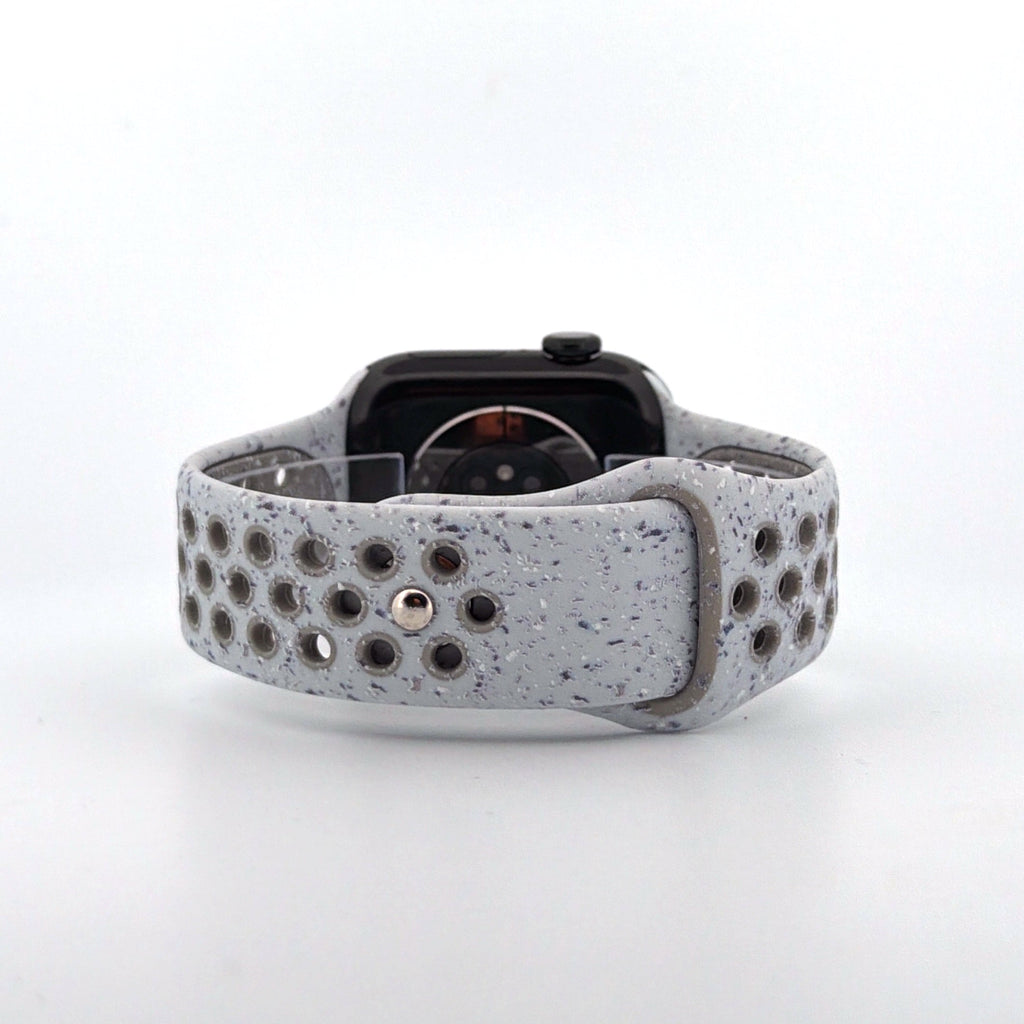 Silicone Nike Style Sport Band (For Apple Watch) Veiled Grey