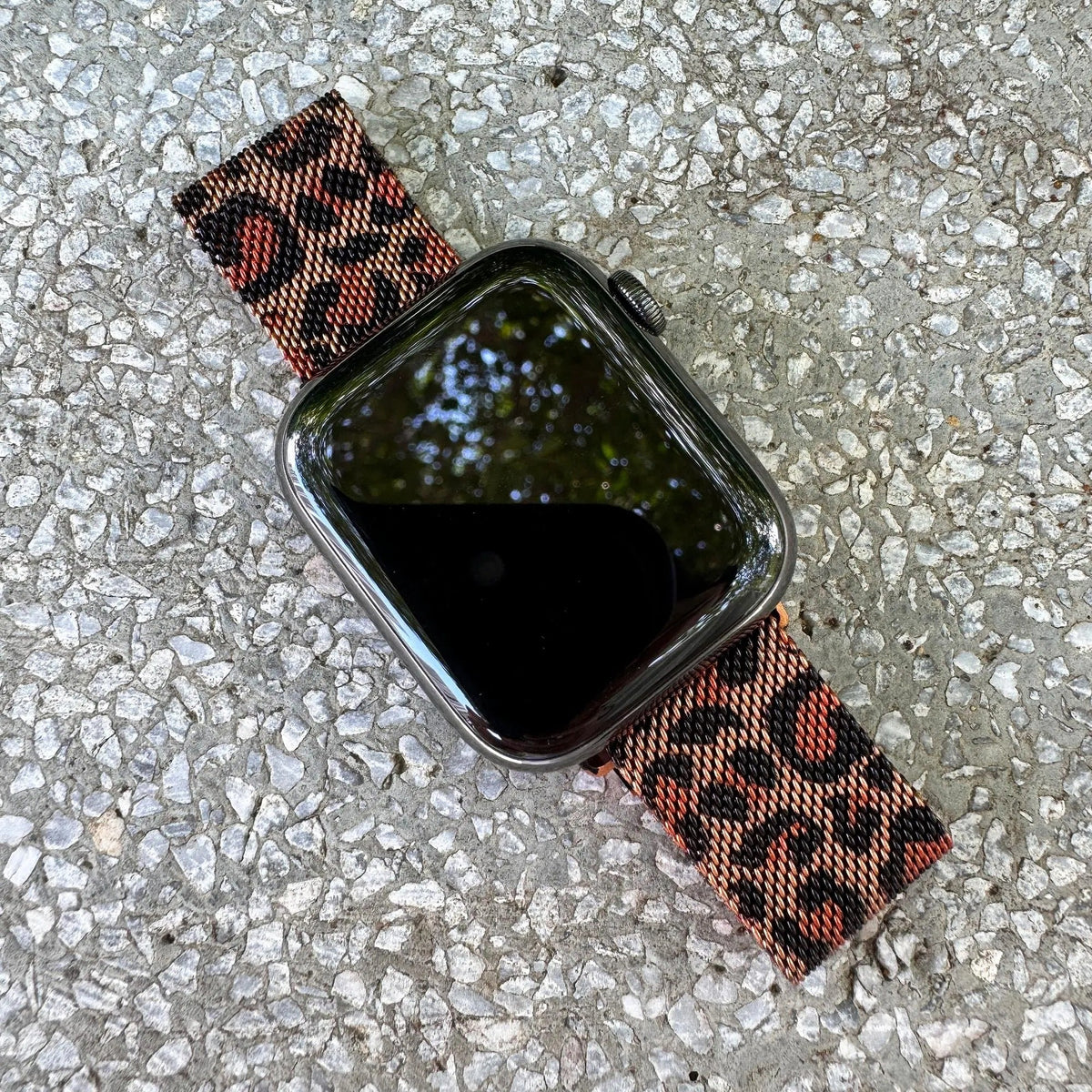 Magnetic Milanese Loop Band (For Apple Watch) Leopard