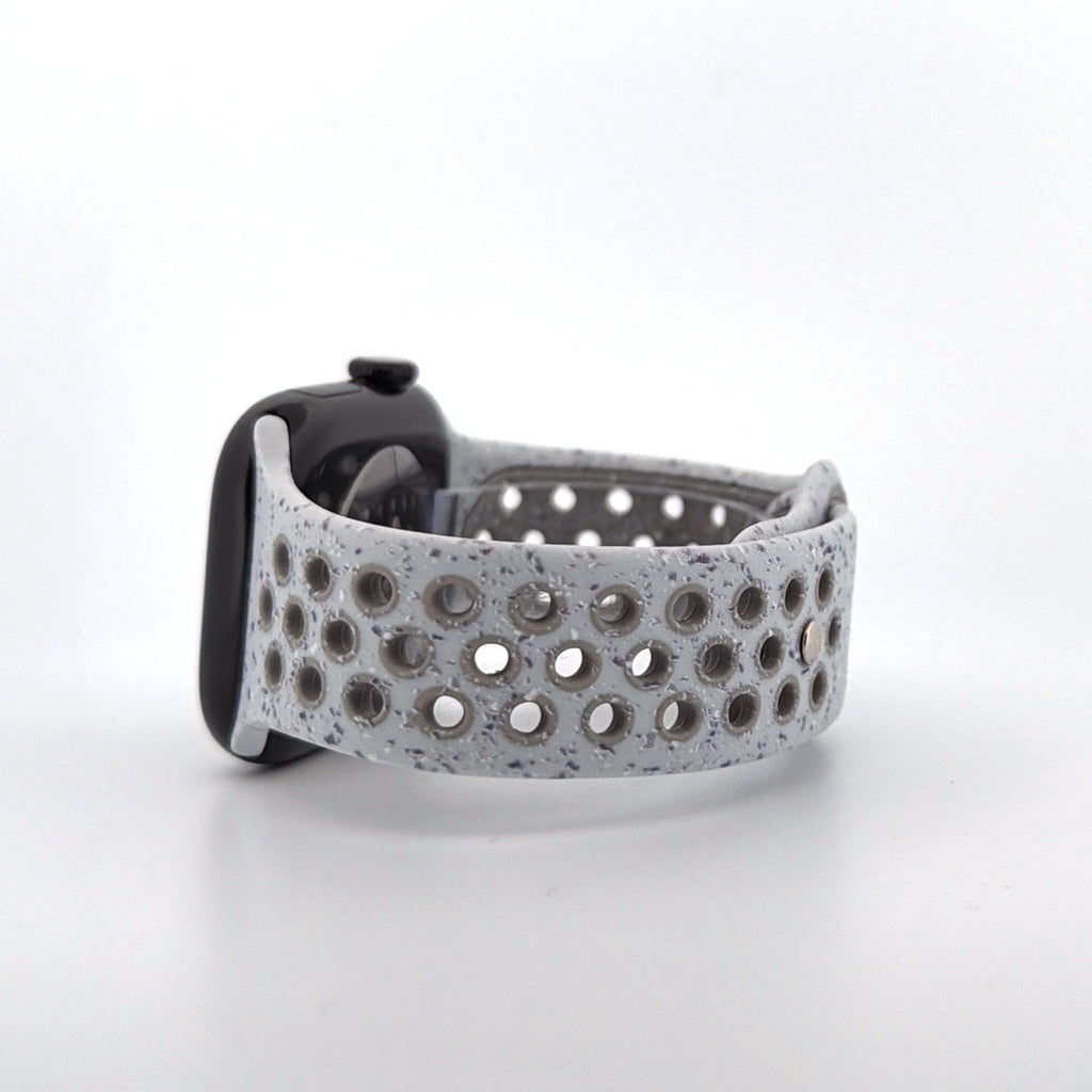Silicone Nike Style Sport Band (For Apple Watch) Veiled Grey