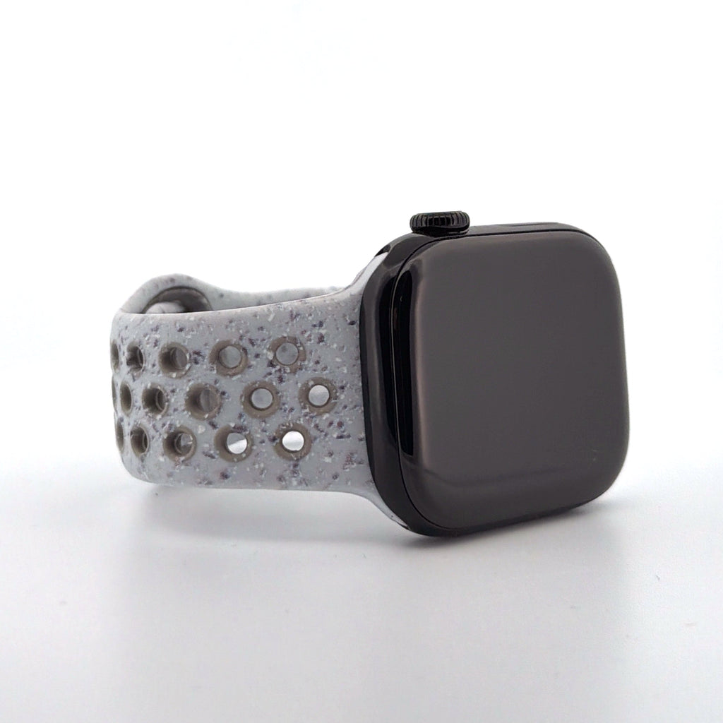 Silicone Nike Style Sport Band (For Apple Watch) Veiled Grey