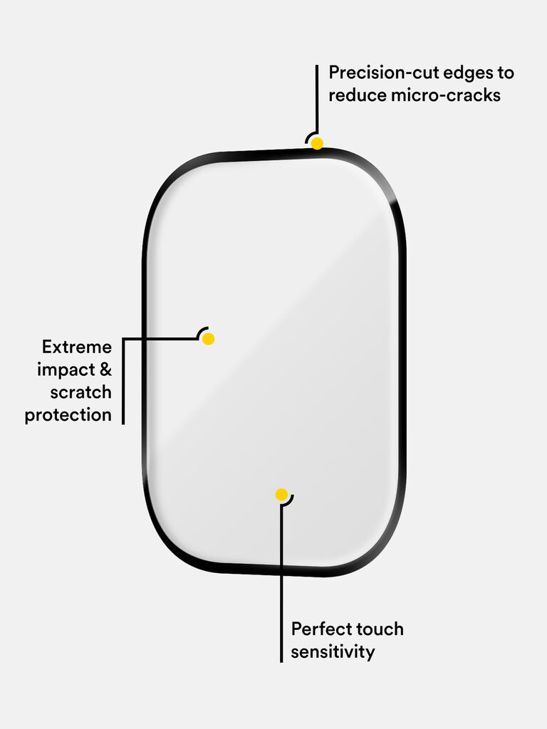 PRTX® Synthetic Glass Screen Protector for Apple Watch Series 11/10