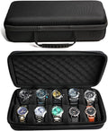 10 slots watch travel case, Hard Portable watch carry storage organizer box