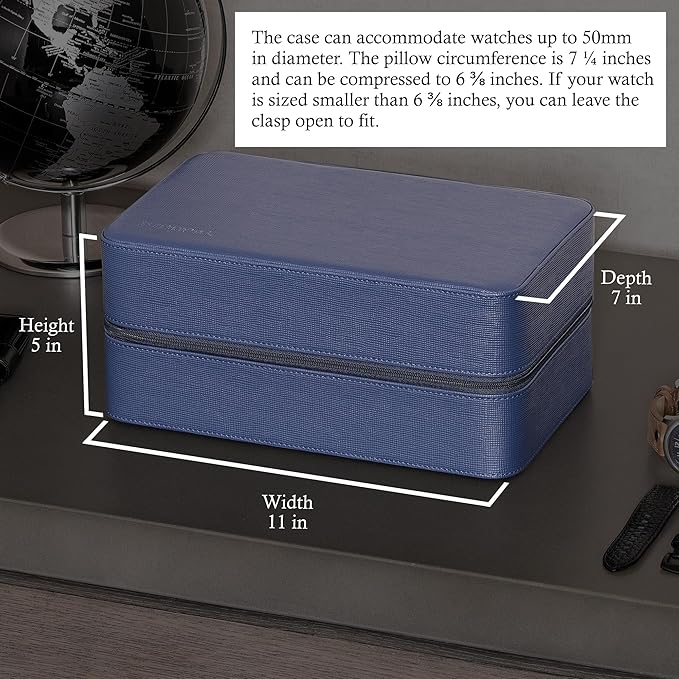 ROTHWELL 8 Watch Travel Case Storage Organizer