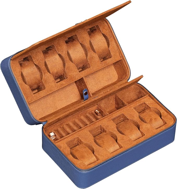 ROTHWELL 8 Watch Travel Case Storage Organizer