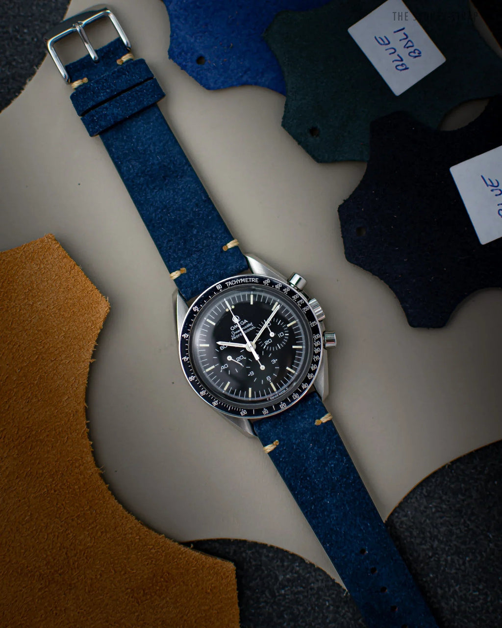 SIDE-STITCH SUEDE - NAVY