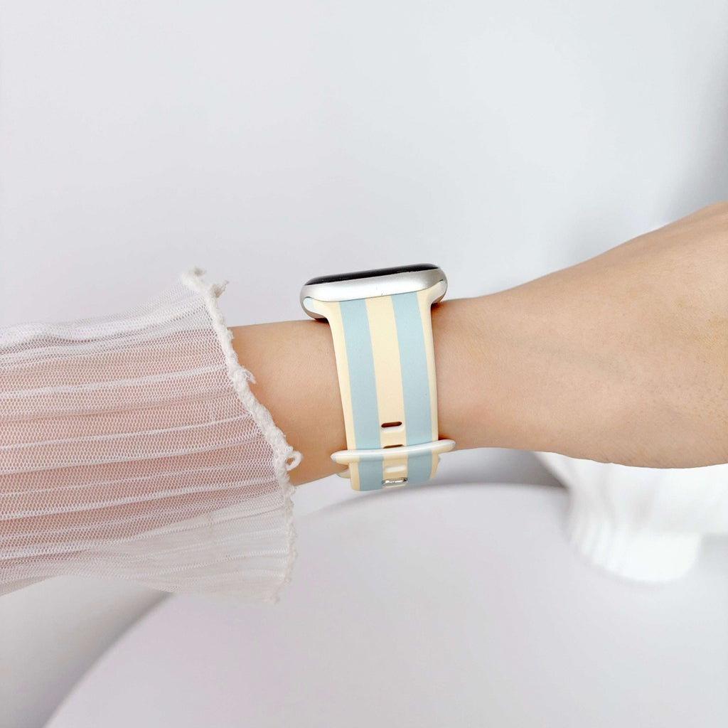 Silicone Prints - Blue Stripe