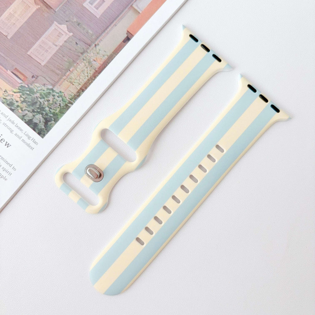 Silicone Prints - Blue Stripe