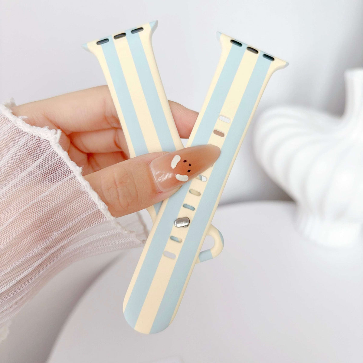 Silicone Prints - Blue Stripe