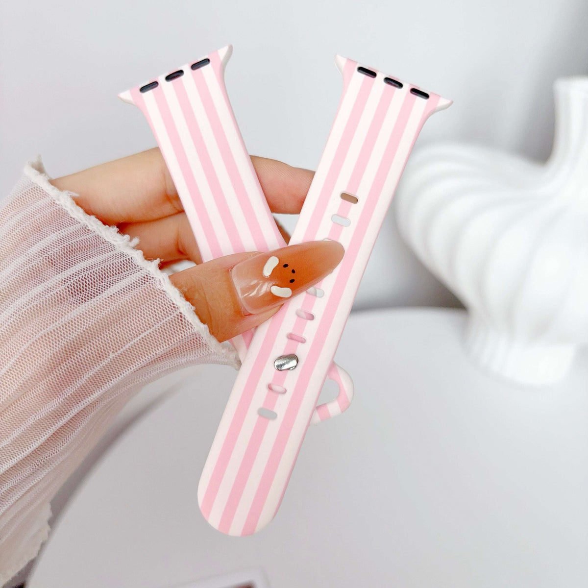 Silicone Prints - Pink Stripe