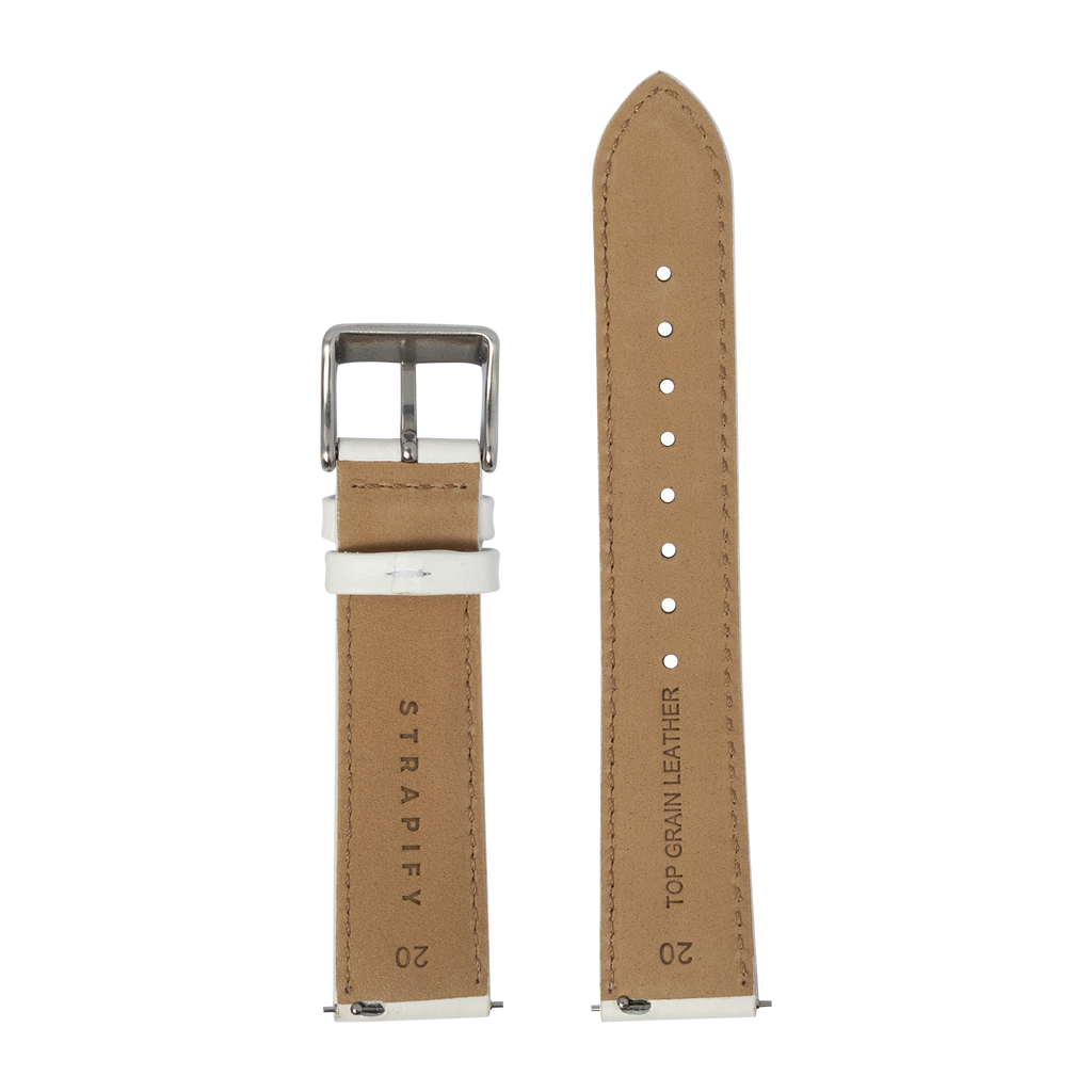 [Quick Release] Padded Leather - White