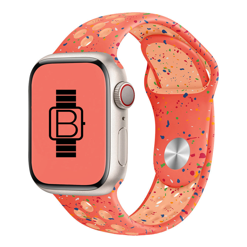 Silicone Nike Style Sport Band (For Apple Watch) Magic Ember