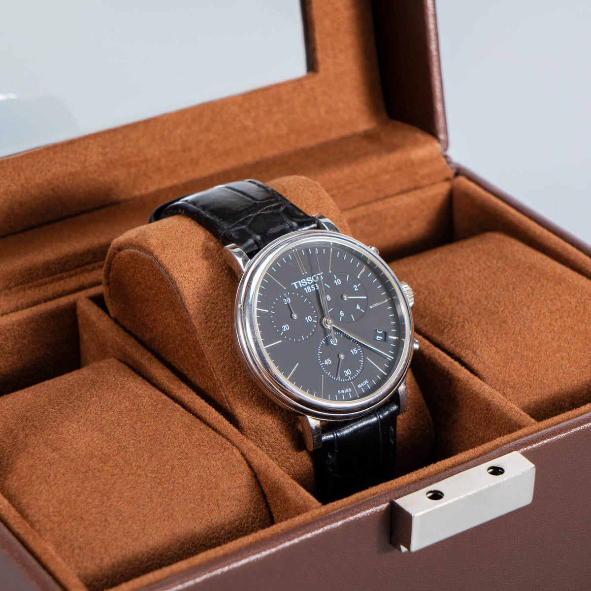 Watch Box with Glass Lid, 3-18 Slots PU Leather Watch Storage Organizer & Display Case | ProCase