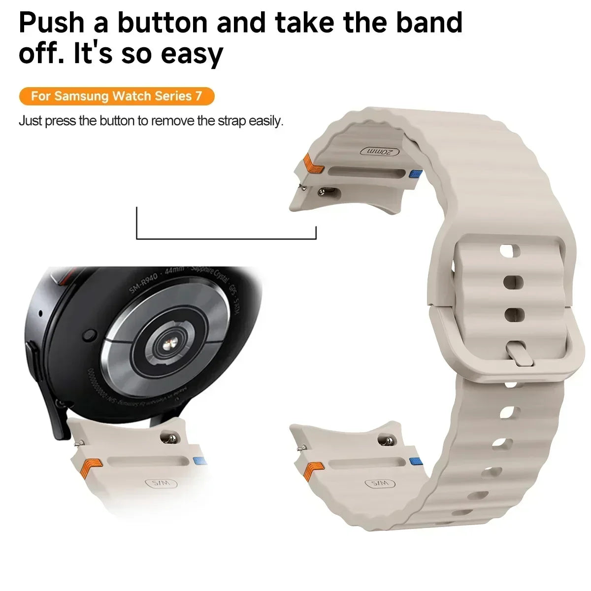 Original-Style Silicone Sport Band for Samsung Galaxy Watch
