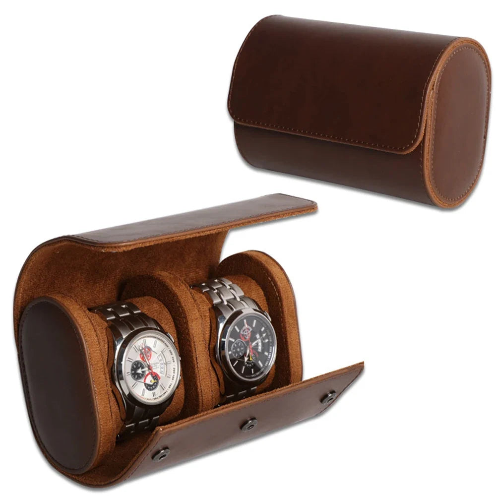 Collector's Leather Watch Roll Case (1, 2 & 3 Slot)