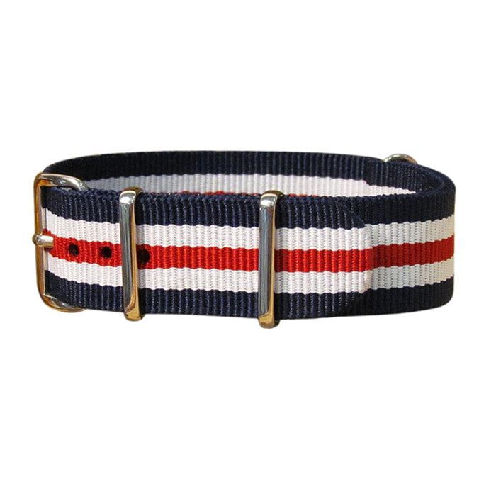 Patriot II | Blue & White & Red | One-Piece | Nylon | Polished Hardware