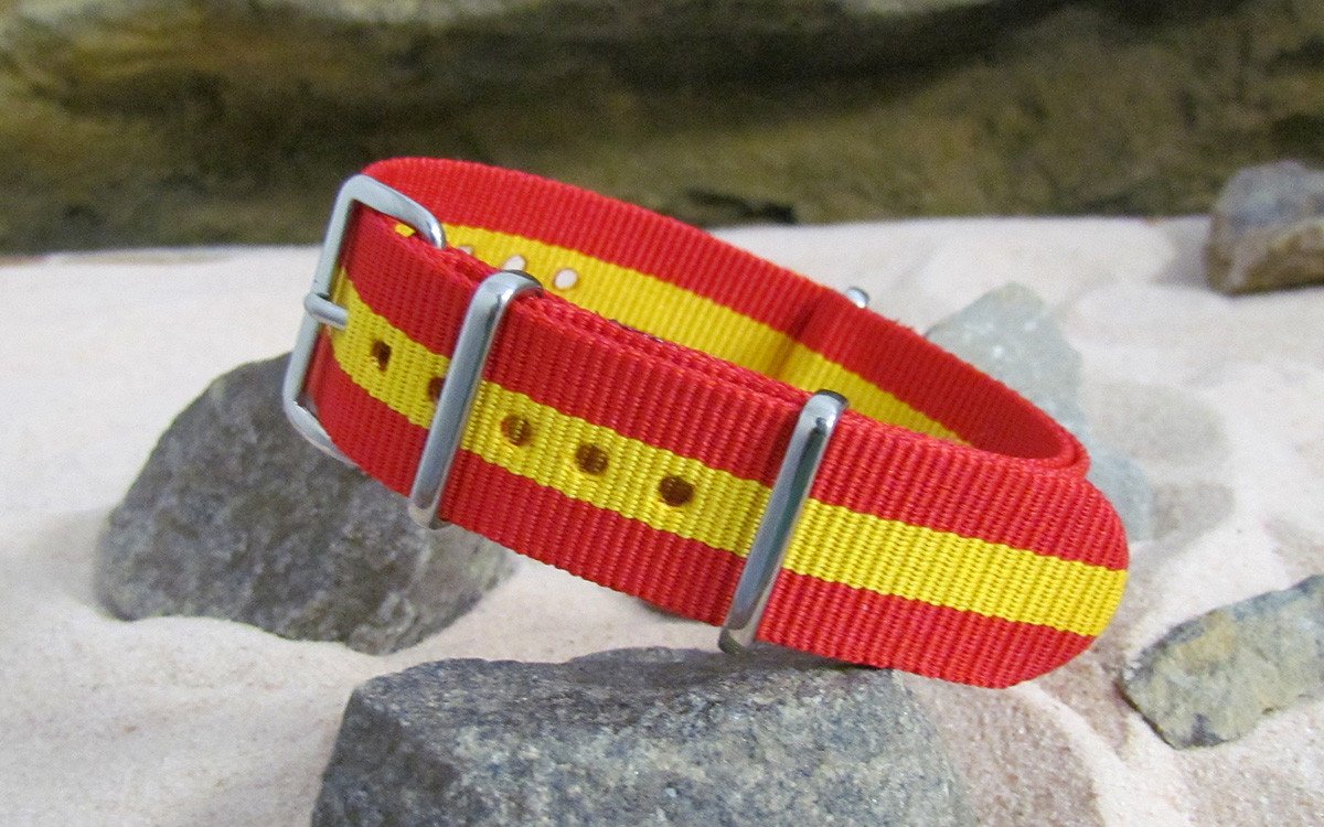 Matador | Red & Yellow | One-Piece | Nylon | Polished Hardware