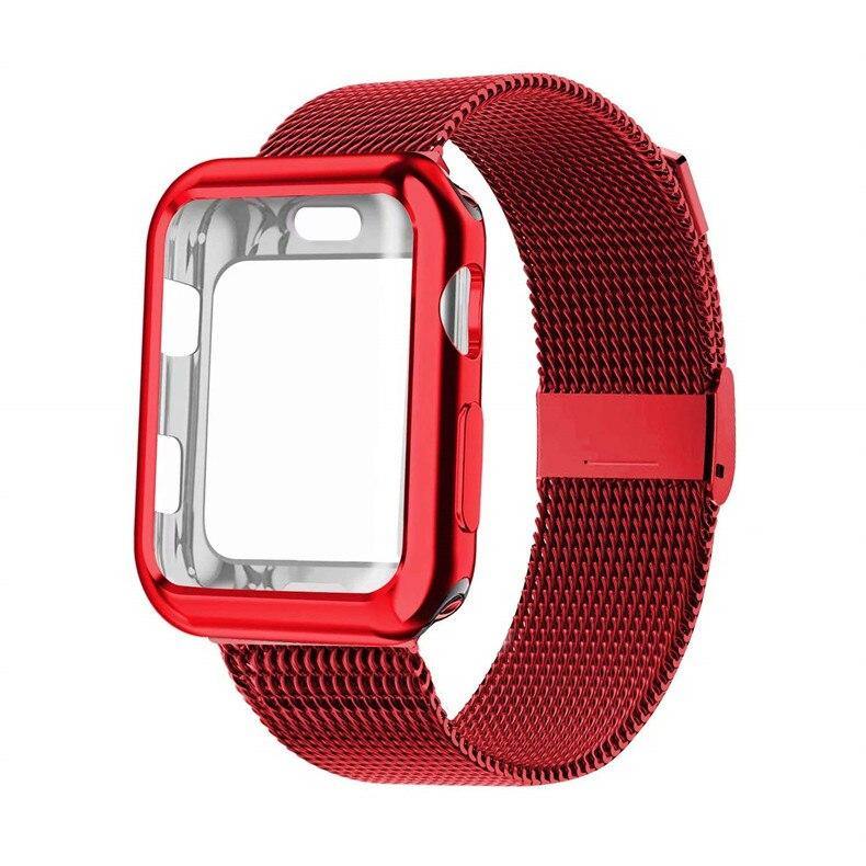 Case and Milanese Loop Strap for Apple Watch