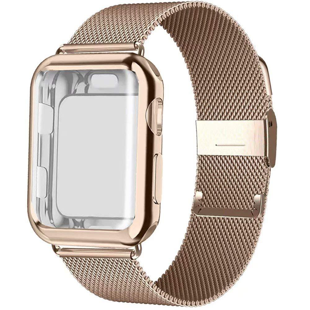 Case and Milanese Loop Strap for Apple Watch