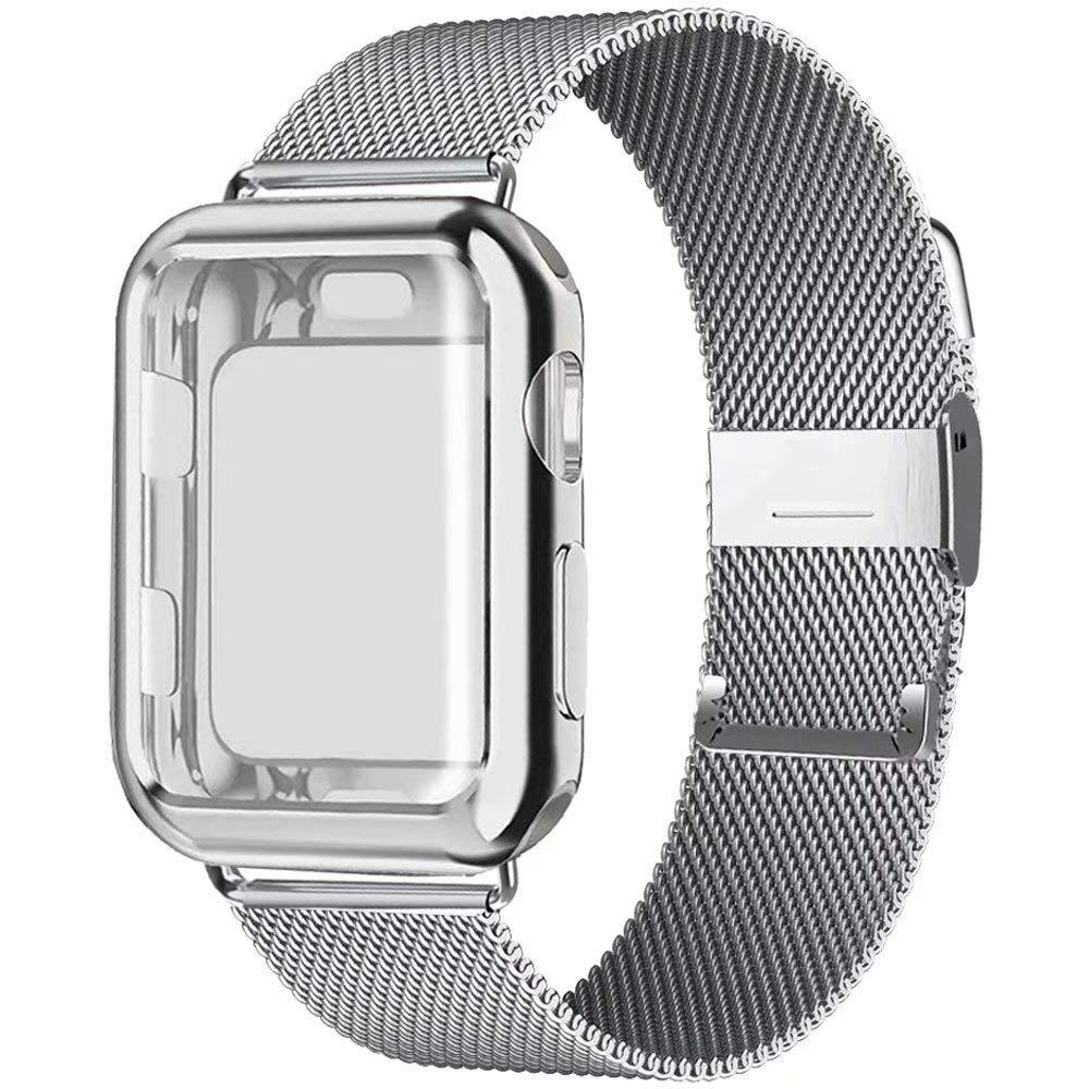 Case and Milanese Loop Strap for Apple Watch
