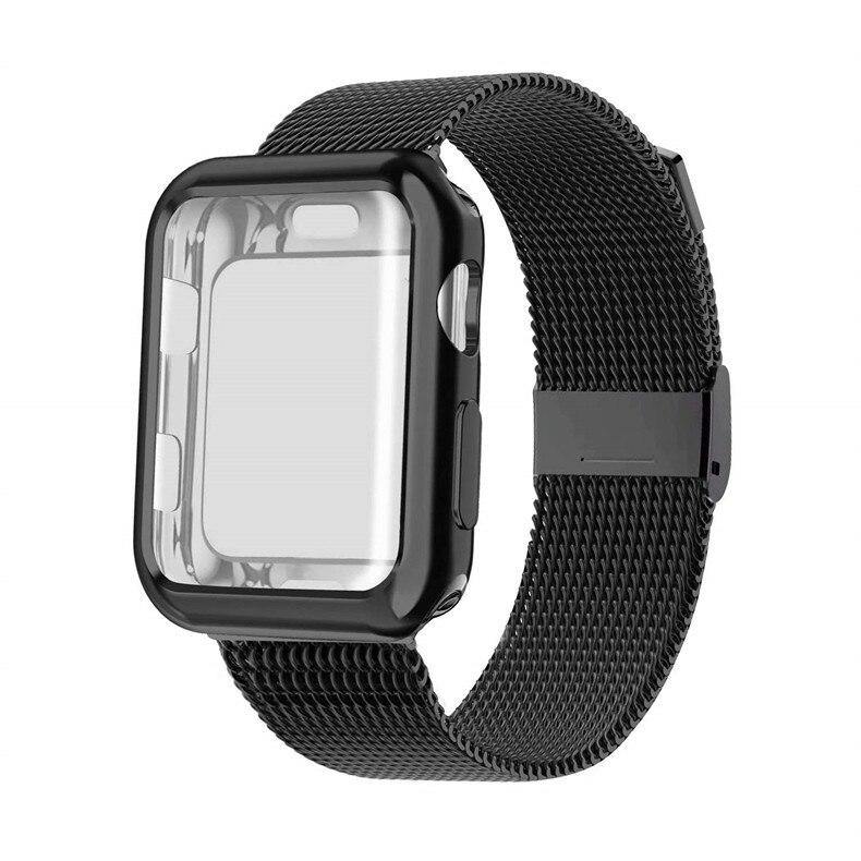 Case and Milanese Loop Strap for Apple Watch