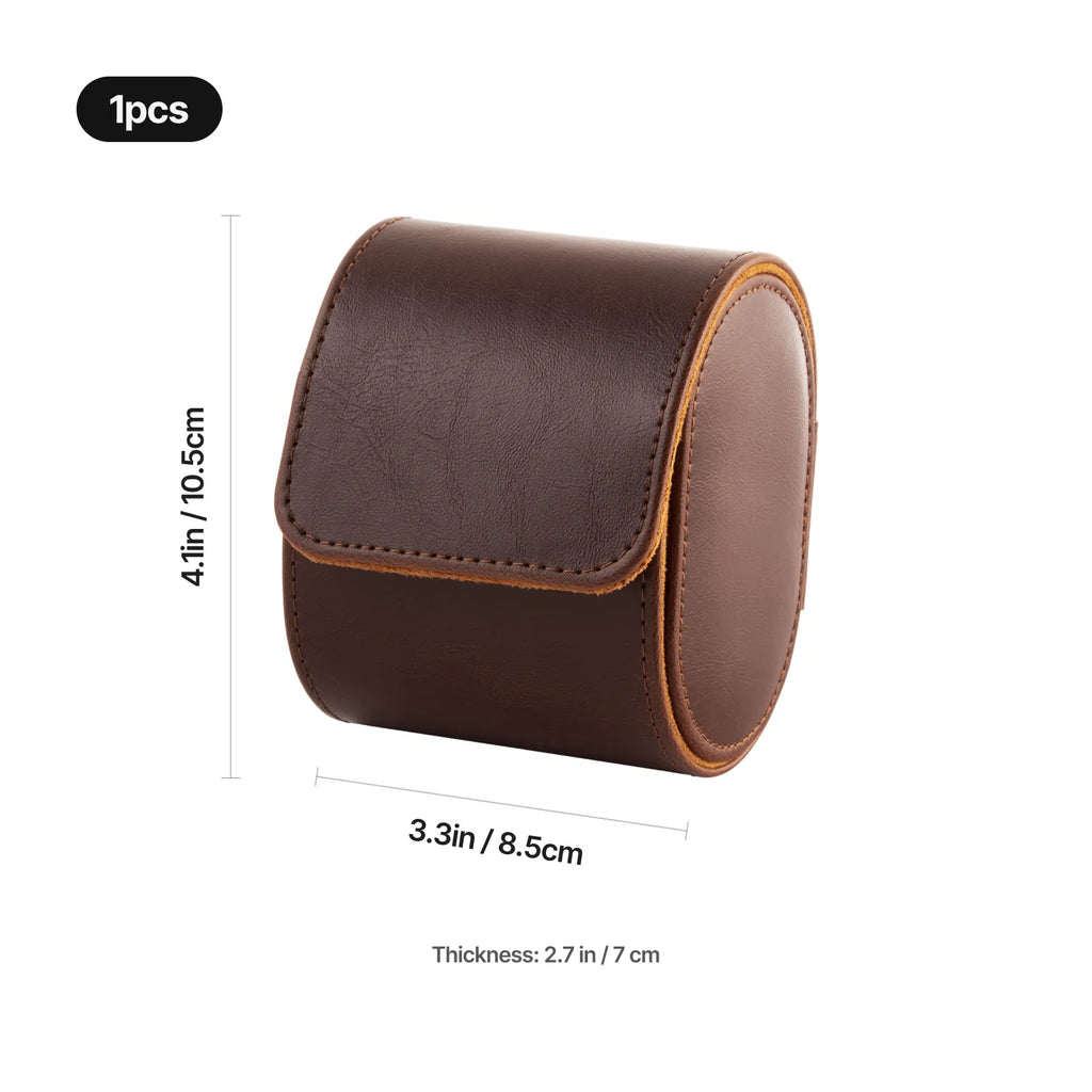 Brown Leather Watch Box (1pcs)