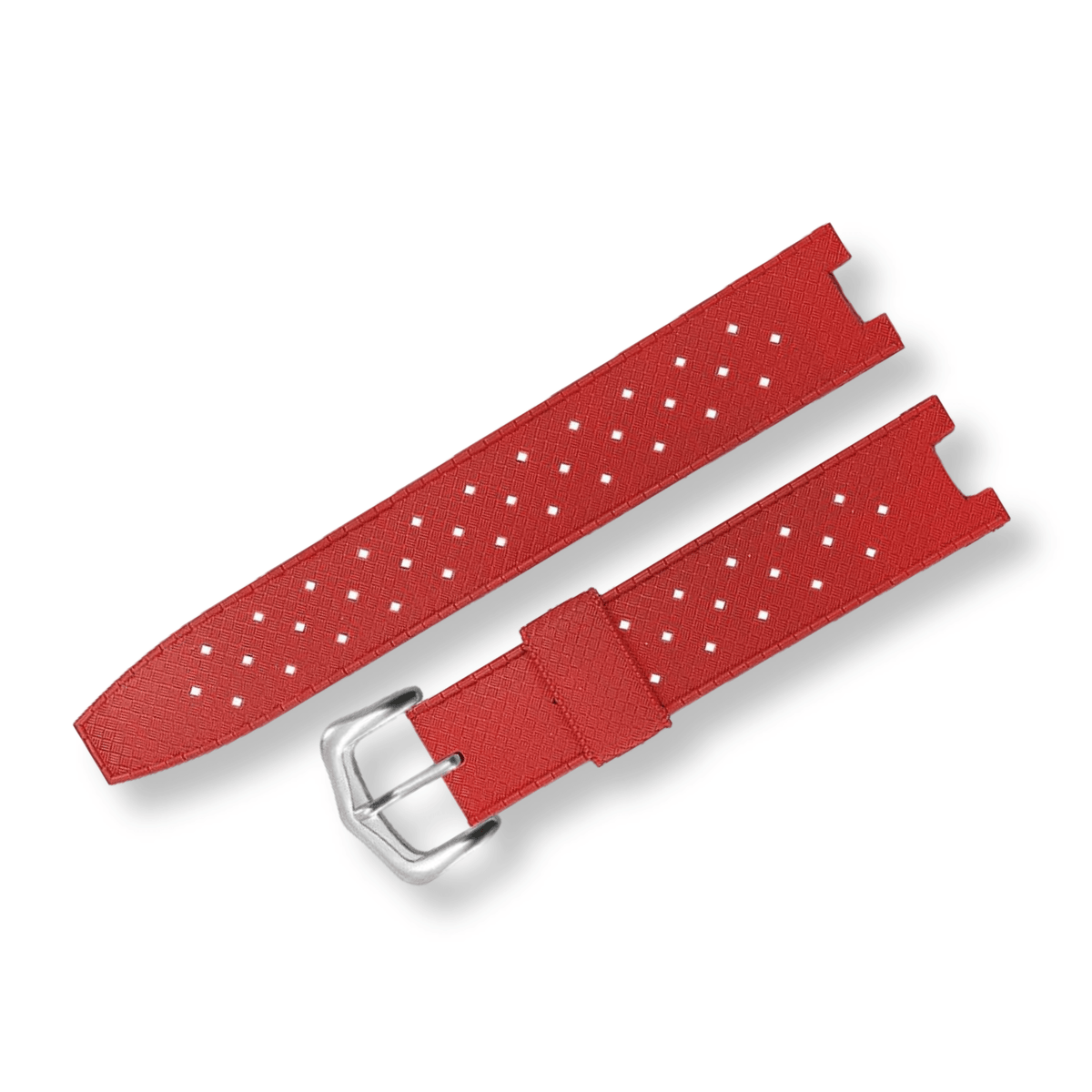 Rubber Silicone Notched Strap for Cartier Pasha
