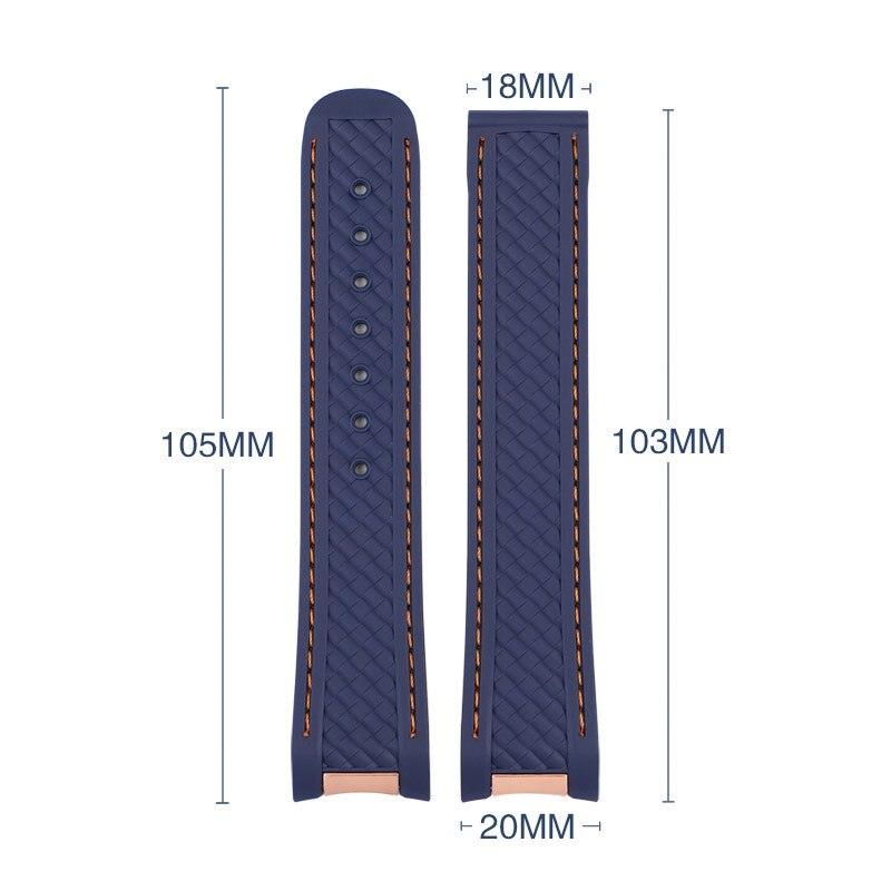 Rubber Silicone Strap for Omega Seamaster 150