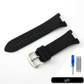 Silicone Notched Watchband for Armani AX