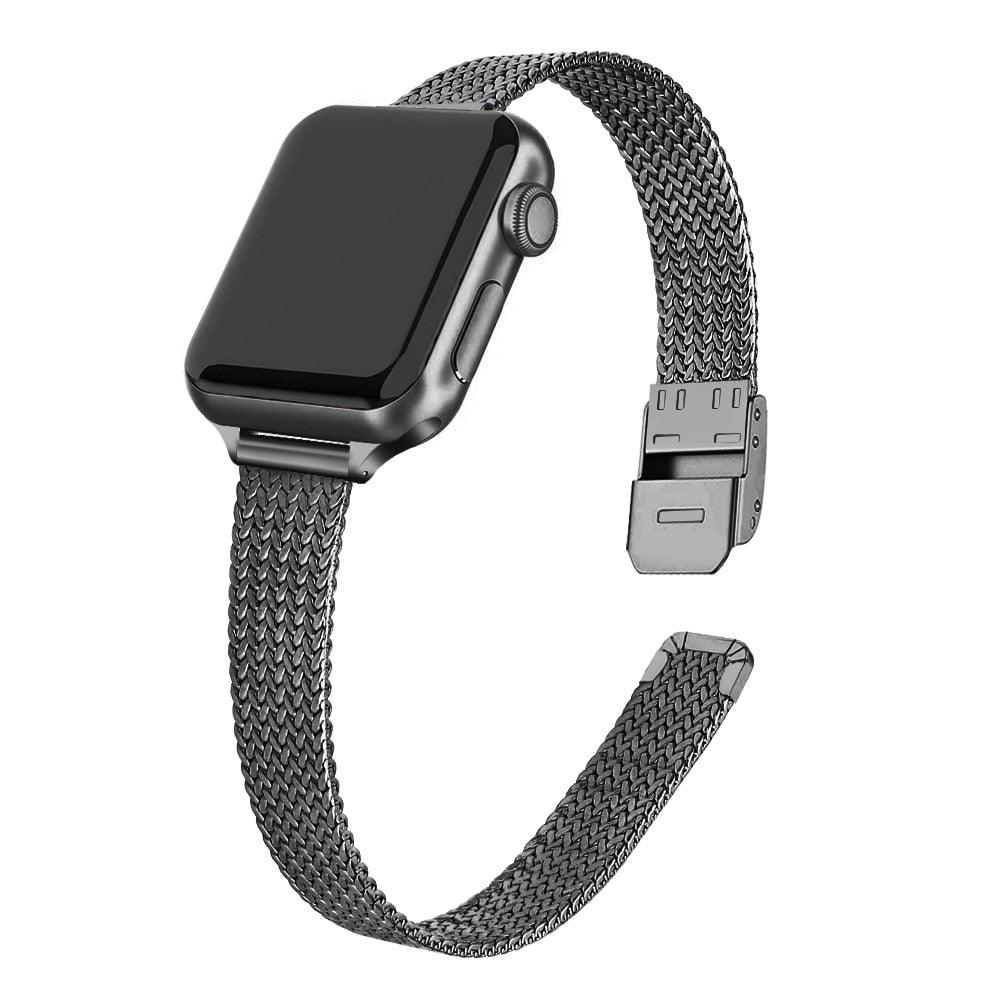 Slim Milanese Loop Strap for Apple Watch
