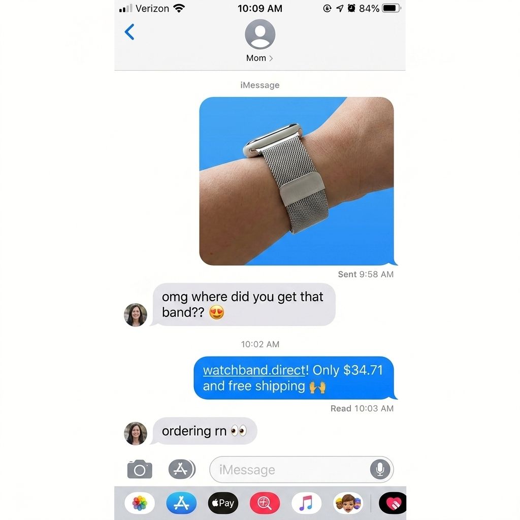 Milanese Mesh Bracelet for Samsung, Huawei & Garmin Watches