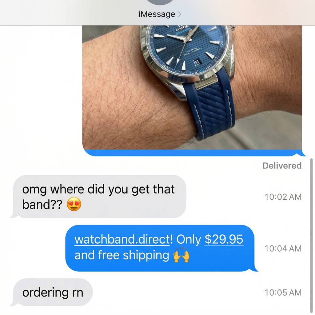 Rubber Silicone Strap for Omega Seamaster 150