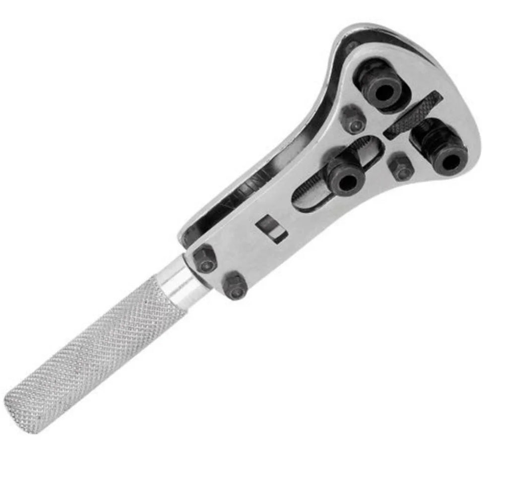 Watch Caseback opener with 18 interchangeable tips to fit all types of casebacks