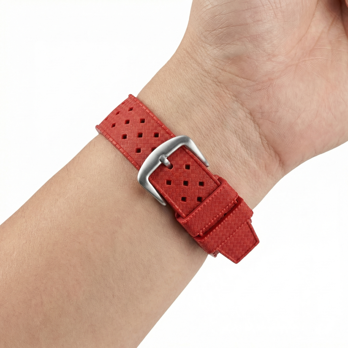 Rubber Silicone Notched Strap for Cartier Pasha
